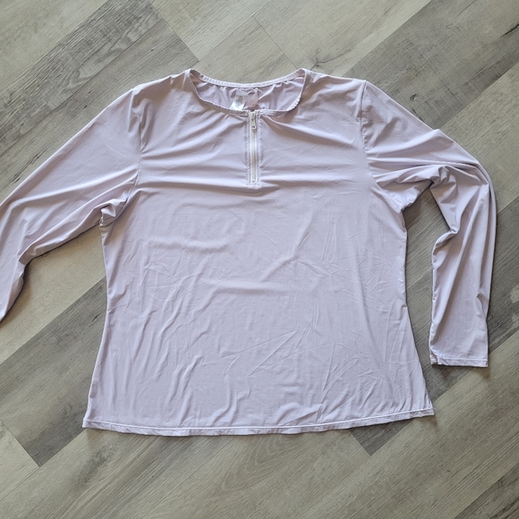 Mynah Swim Shirt Rash Guard Pale Pink XXL Sun Protection - Picture 2 of 8